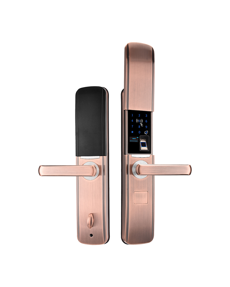 Smart lock with zinc alloy sliding cover